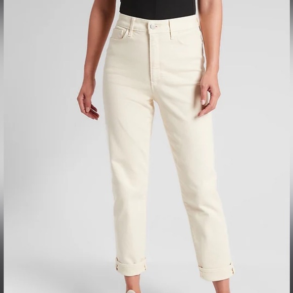 Athleta Flex Straight Cropped Jeans Size 4 - Picture 4 of 5